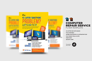 Computer Repair Service Flyer