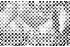 Halftone crumpled paper. Old, a Texture Illustration by Frogella