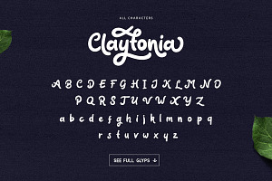 Claytonia Bold Script