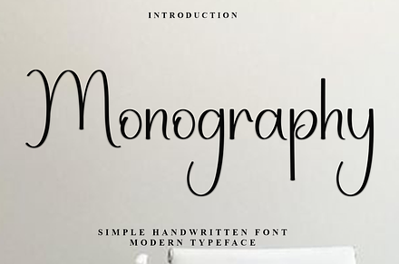 Monogram, a Handwritten Font by FreshTypeINK