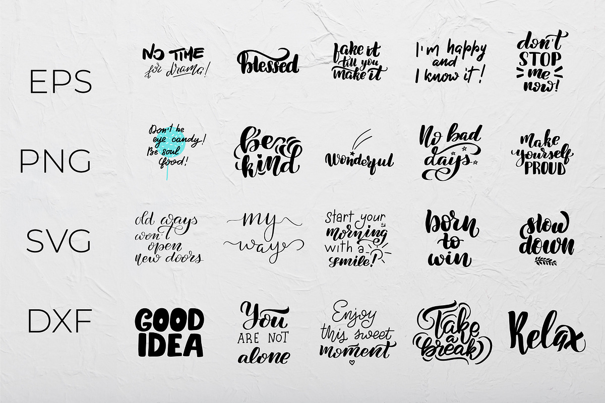 100 Motivational Lettering Phrases, an Object Graphic by Selentaori Studio (Photo 3 of 10)