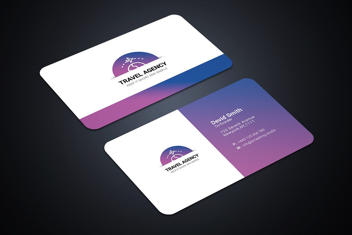 100 Business Card Template Bundle, a Business Card Template by Smashing_Studio (Photo 78 of 80)