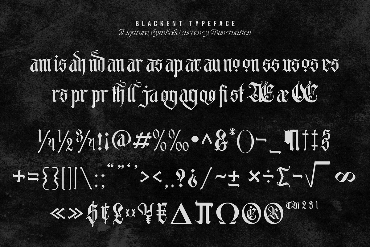 Blackent, a Blackletter Font by Burntilldead (Photo 10 of 11)
