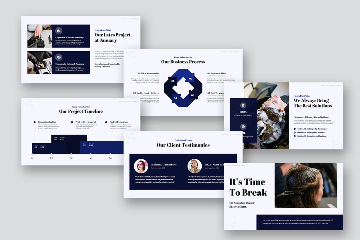 Haira Beauty Salon Google Slides, a Presentation Template by kerismaker (Photo 6 of 10)