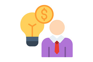 Business idea Flat Icon, a Duotone Icon by Pexelpy