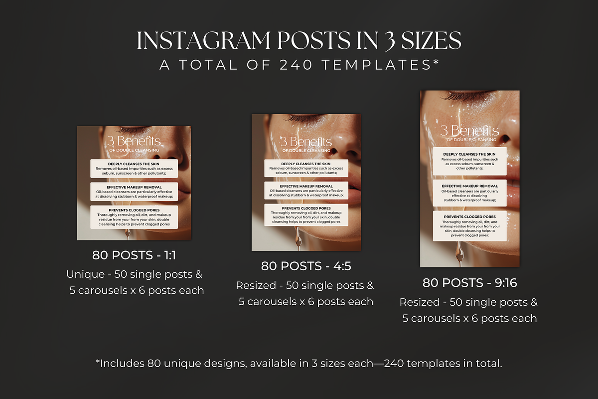 Instagram Bundle for Estheticians, a Social Media Template by Meraki Templates (Photo 4 of 11)