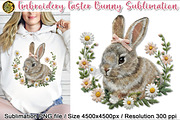 Embroidery Easter Cute Bunny PNG, an Object Graphic by V Design Creator (Thumbnail 1 of 7)