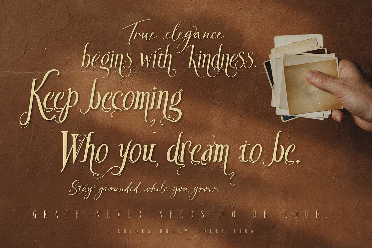Sterious Dream - Timeless font Trio, a Handwritten Font by HypeWorksCo (Photo 8 of 42)