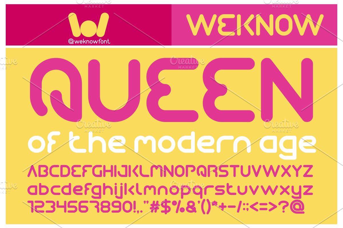 queen of the modern age, a Font by weknow (Photo 1 of 5)