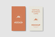 Vertical Business Card Mockup, a Product Mockup by graphypix (Thumbnail 1 of 4)