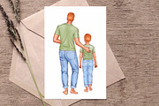 Big Family Creator Clipart., a Person Illustration by ArtedeCatrin (Thumbnail 11 of 11)