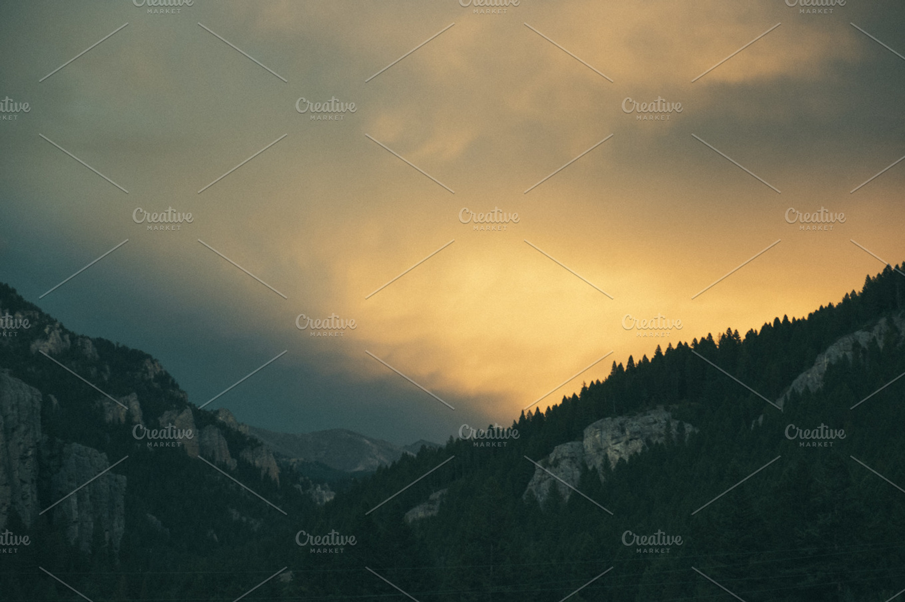 Canyon Sunset In The Mountains, a Photo by Matt Jones