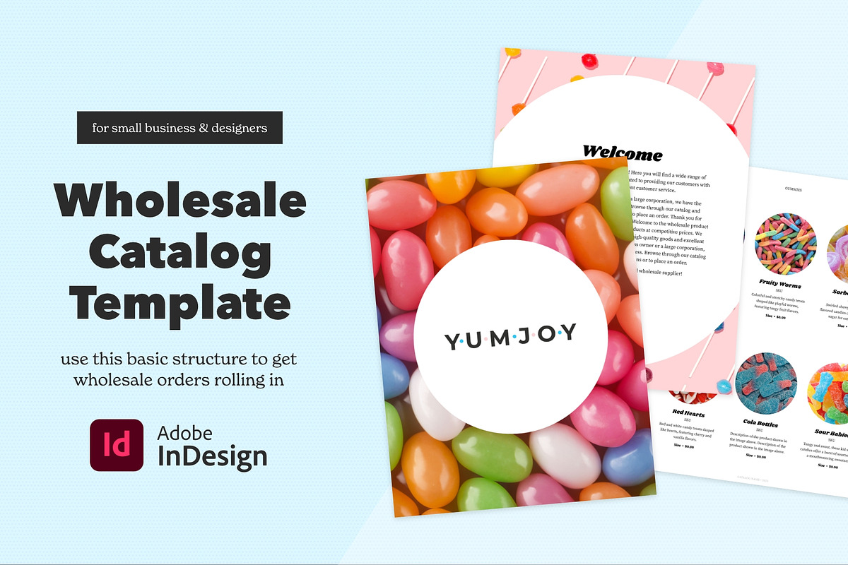 InDesign Wholesale Catalog Template, a Brochure Template by Dandymark (Photo 1 of 12)