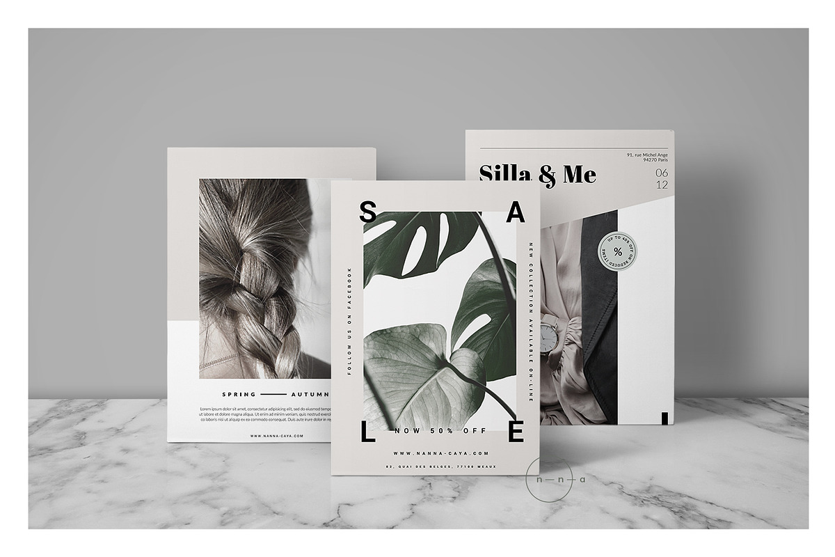3 Lifestyle Postcard Flyers • Nanna, a Card Template by Nonola (Photo 1 of 4)