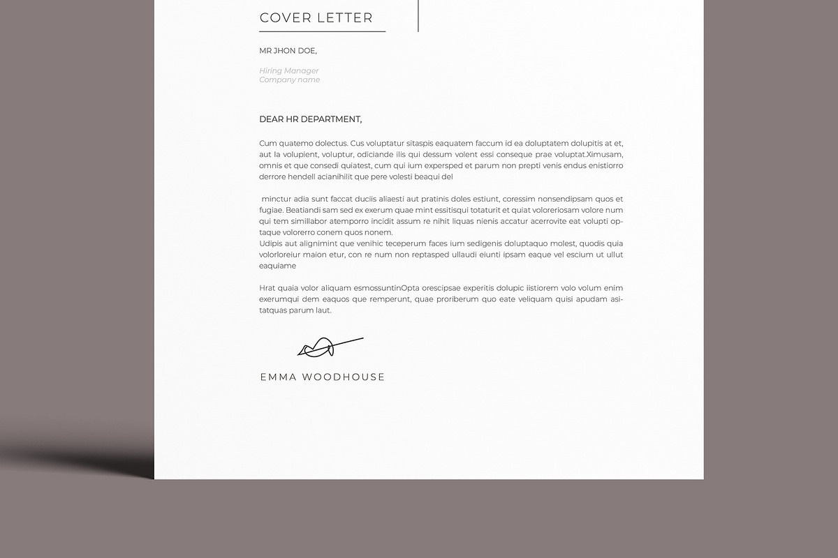 Minimalist Job Resume Design, a Resume Template by MightyDesign (Photo 5 of 8)