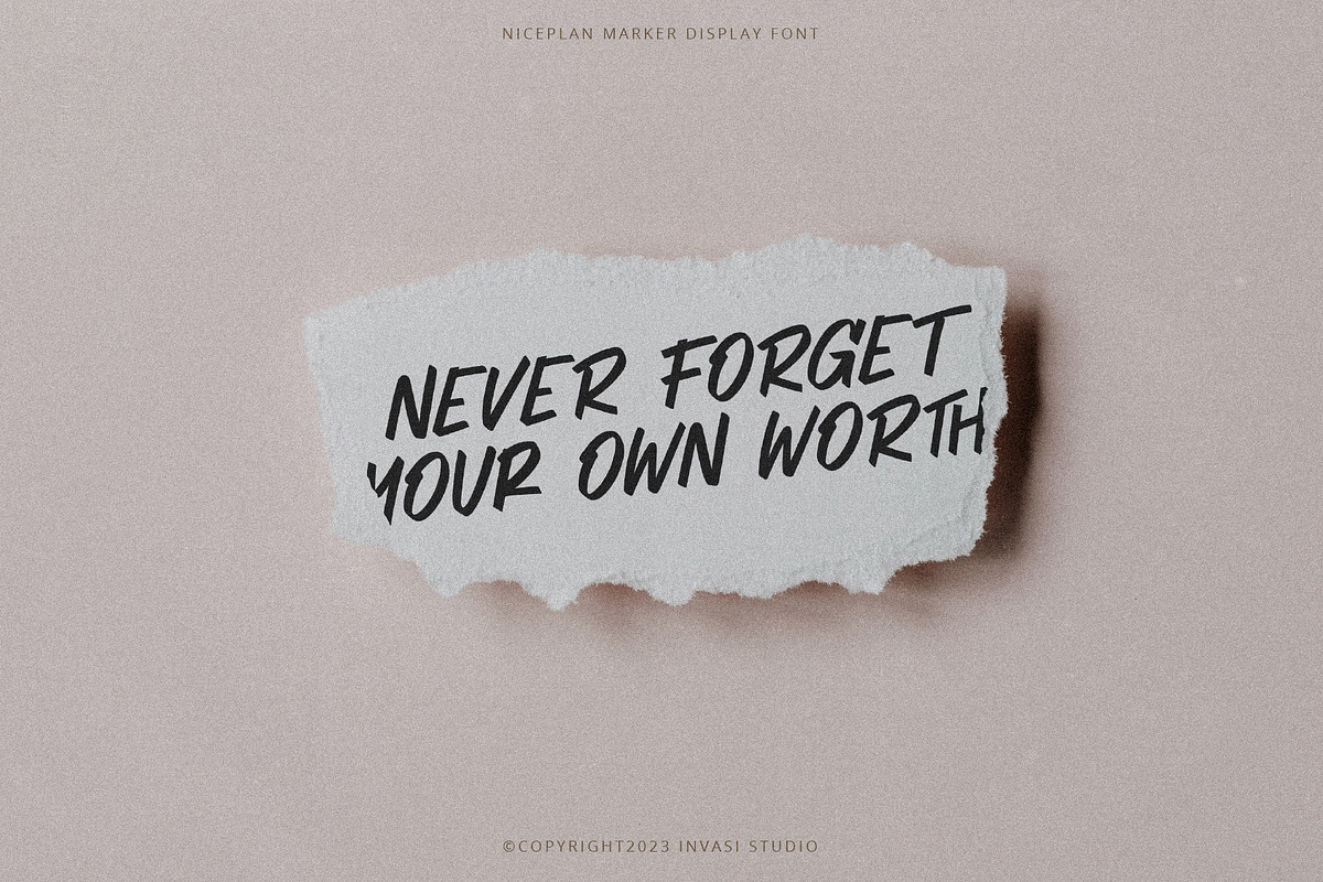Niceplan - Marker Handwriting, a Handwritten Font by Invasi Studio (Photo 7 of 10)