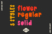Lantana | Bubble Floral Display Font, a Font by Typed Up Studio (Thumbnail 6 of 10)