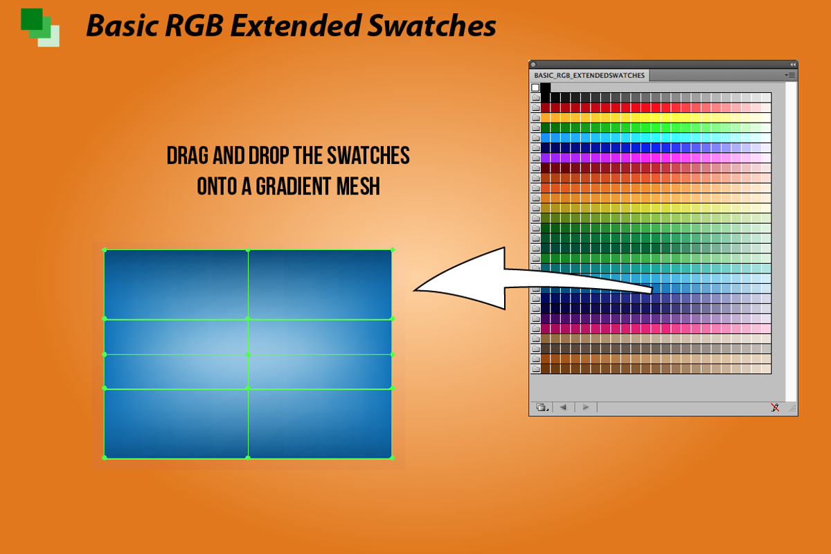 RGB Extended Swatches Illustrator preview 3