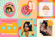 Retro Bold Instagram Post Templates, a Social Media Template by Hell Yeah Designs (Thumbnail 7 of 8)