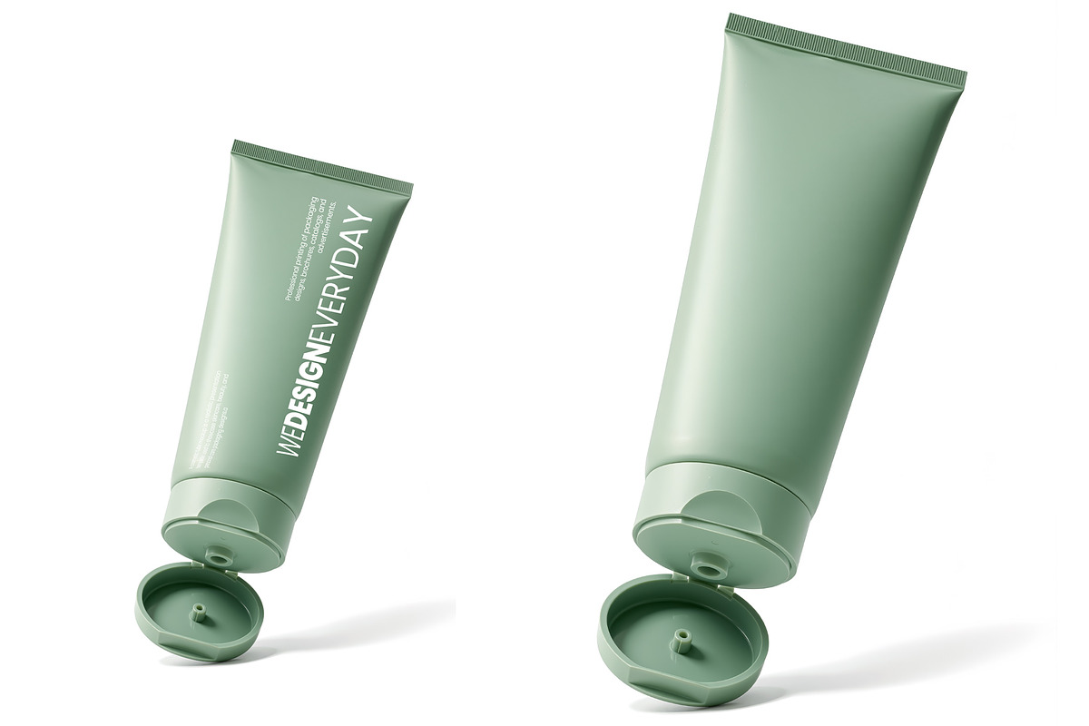 Cosmetic Tube Mockup, a Packaging Mockup by We Design Everyday (Photo 2 of 4)