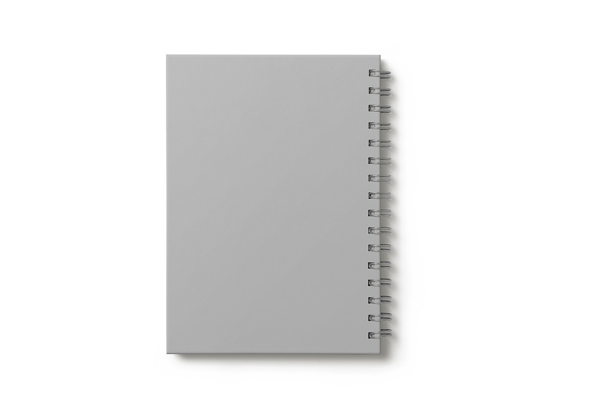 Spiral Notebook Mockup, a Books & Magazine Mockup by mockupbuys (Photo 3 of 12)