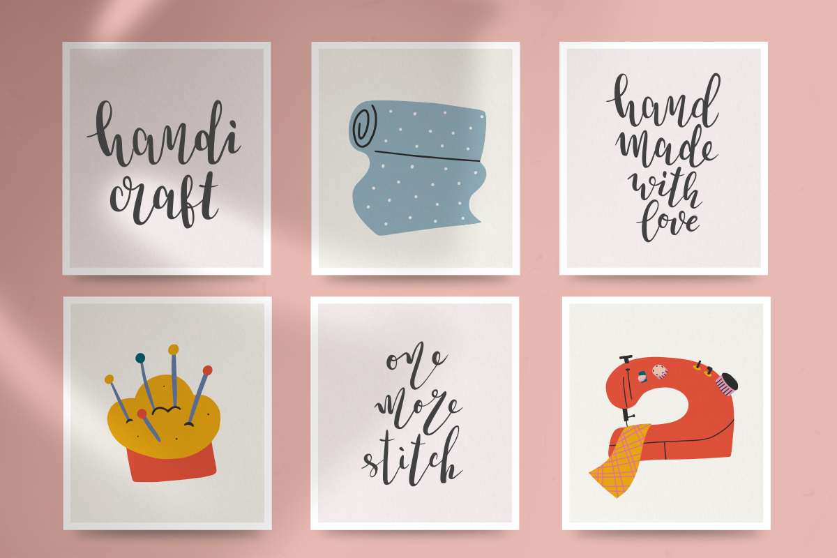 Craft tools and sewing illustrations, an Illustration by Fave Brush (Photo 5 of 6)