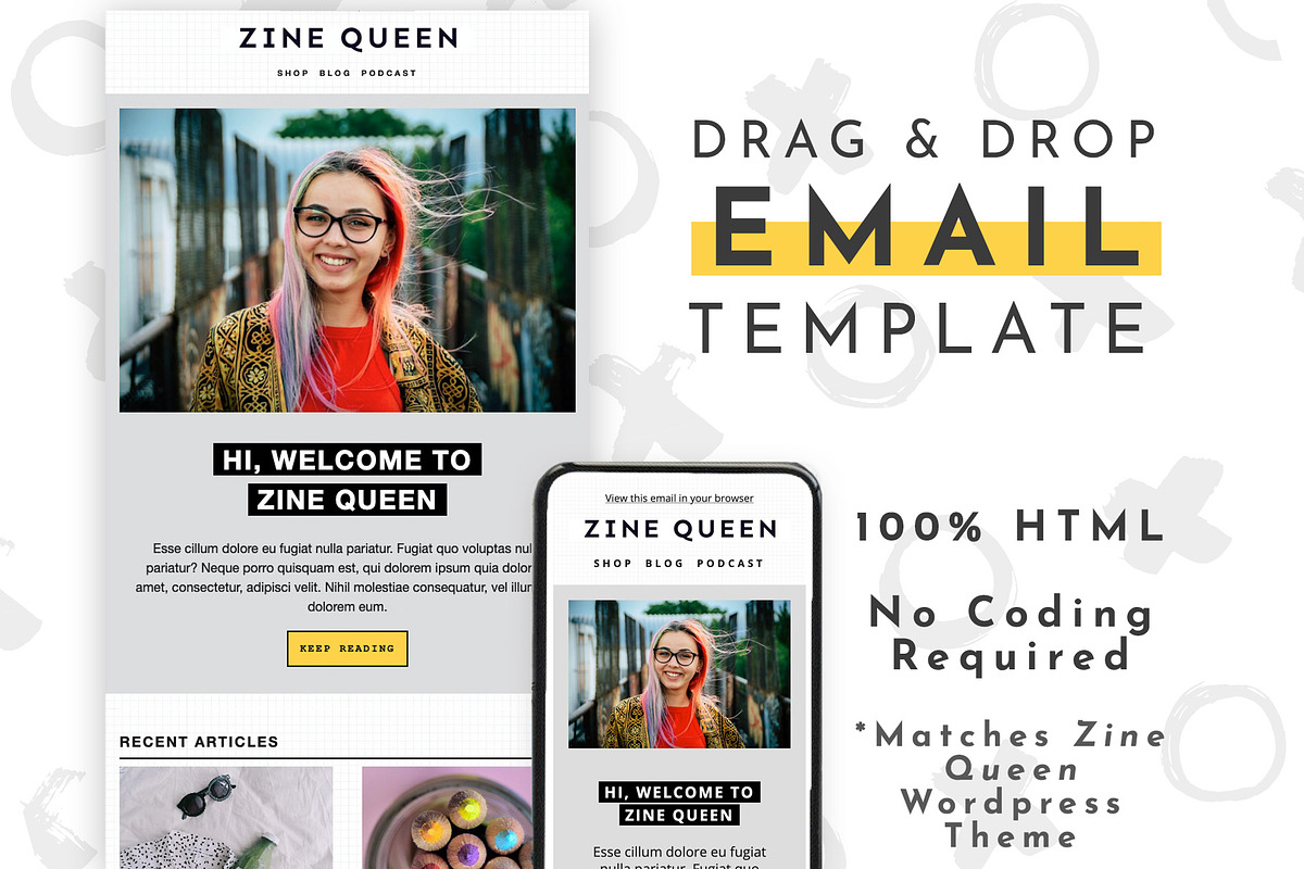 Email Newsletter Template Mailchimp, an Email Template by ltsdesigns (Photo 1 of 3)