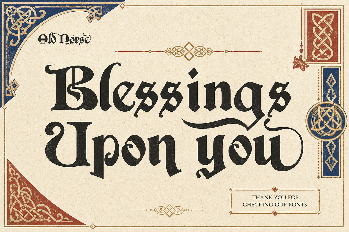 Braewick - Medieval Display Font, a Serif Font by PaperMoon (Photo 10 of 14)
