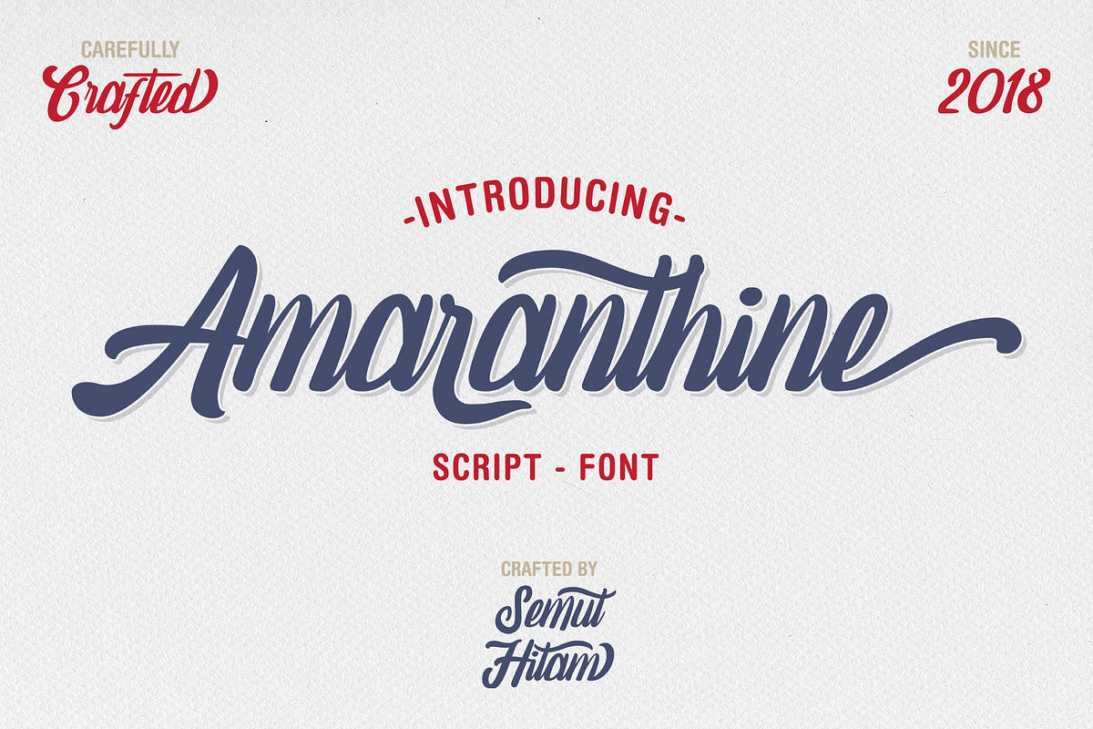 Amaranthine - Vintage Script Fonts
