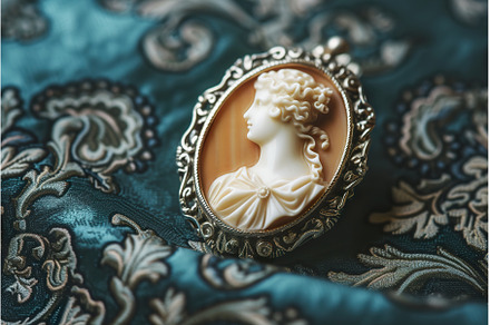 Elegant Cameo Brooch on Ornate, an Arts & Entertainment Photo by Lermont51