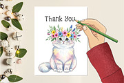 Quirky Cats Sublimation Clipart, an Illustration by Creative Art (Thumbnail 6 of 9)