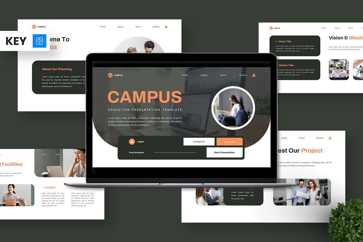Campus - Education Keynote, a Presentation Template by Deepslide Studio (Photo 1 of 6)