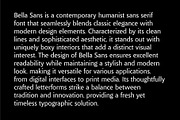 Bella Sans (family font), a Sans Serif Font by PeanutButter Type (Thumbnail 16 of 18)