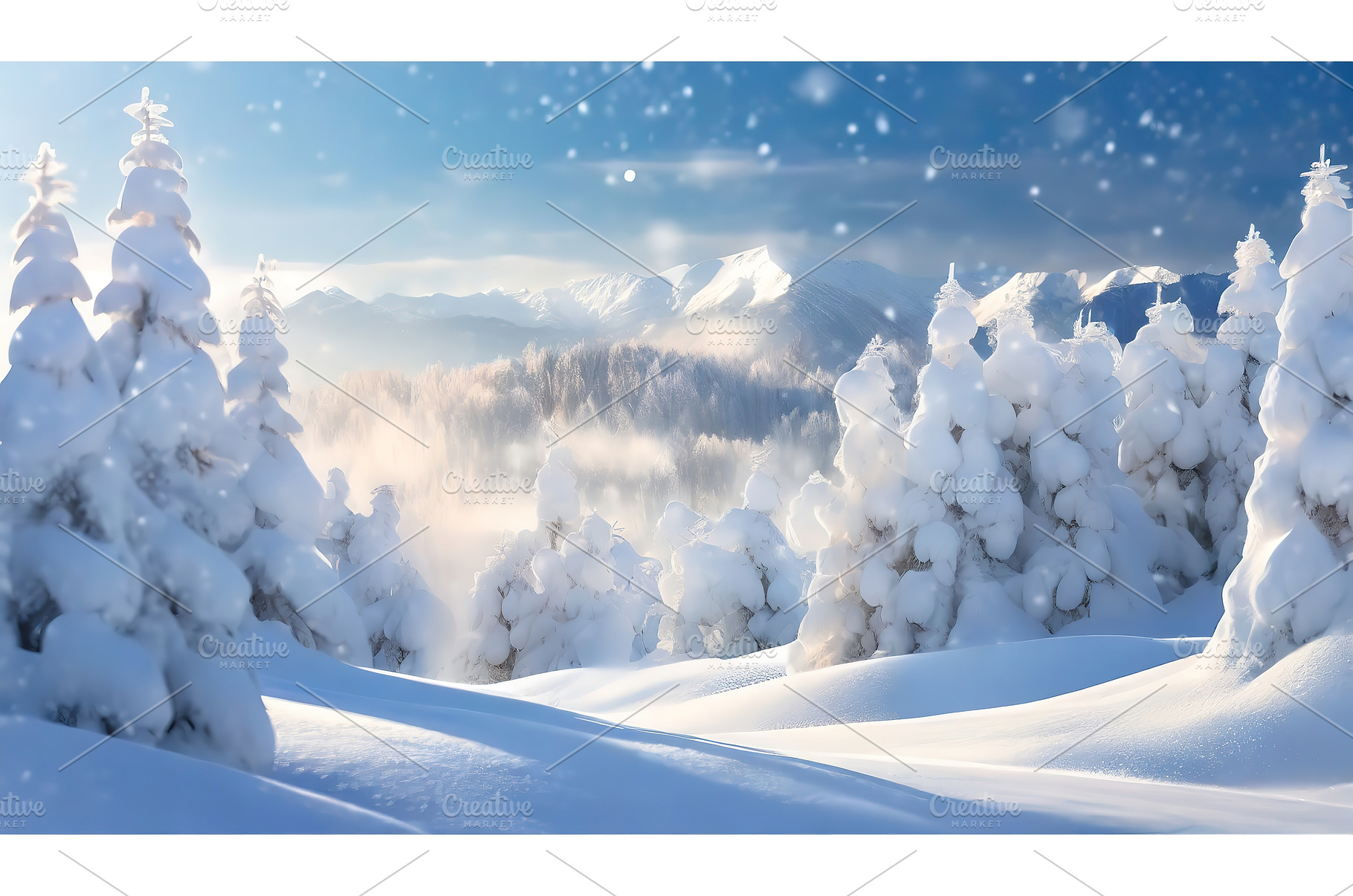 A stunning snowy mountain landscape, a Nature Photo by Igor Tichonow