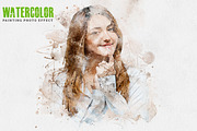 Watercolor Painting Photo Effect, an Action Add-On by S Graphic Studio (Thumbnail 1 of 3)