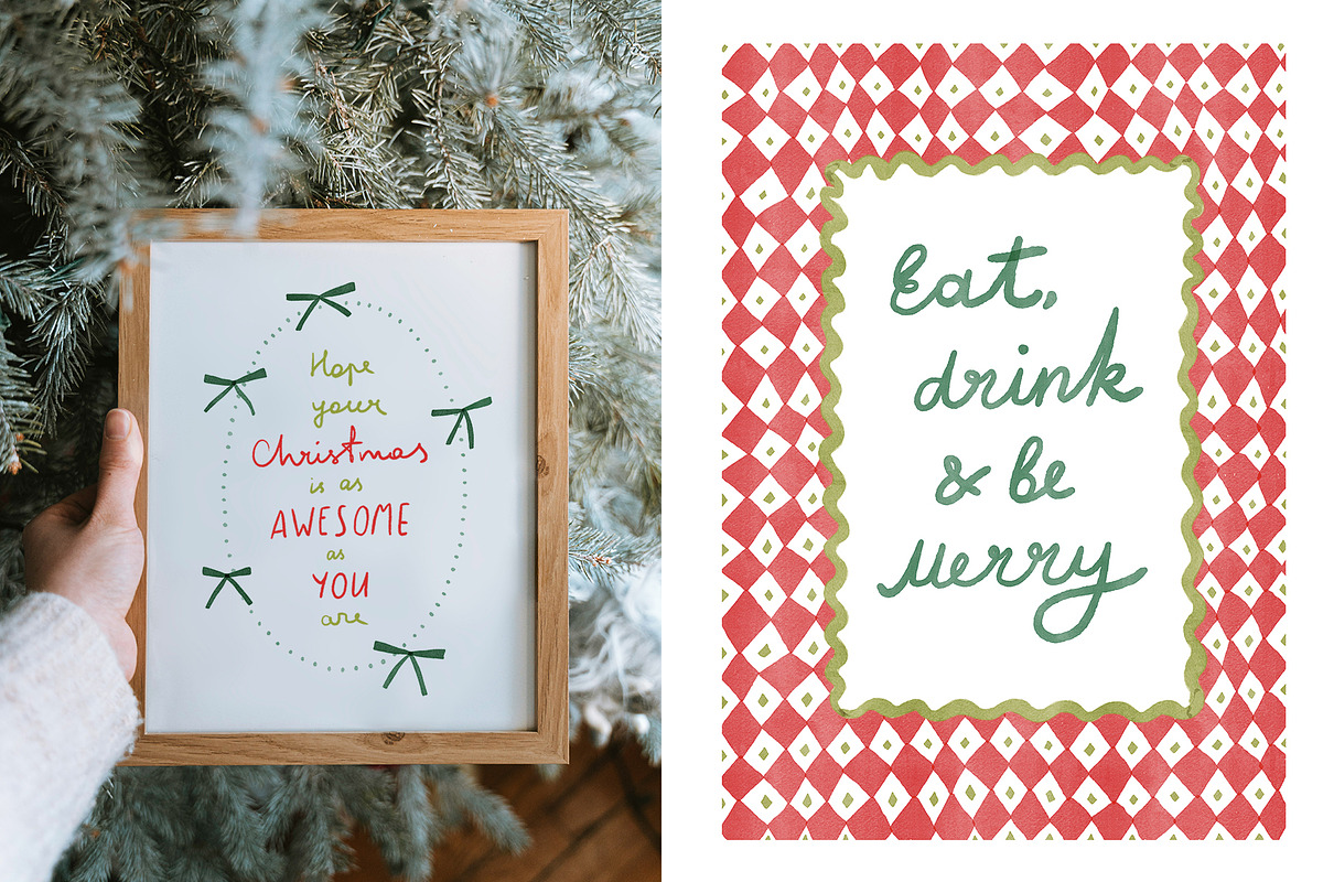 Watercolor Christmas Frames, an Object Graphic by Annakniaz (Photo 14 of 15)