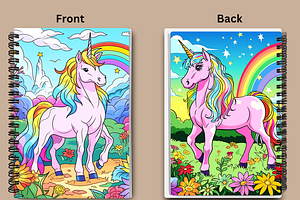 Cute Unicorn KDP Book Covers