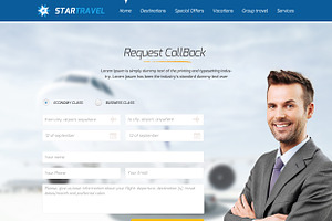 Star Travel - Online Booking 24 PSD