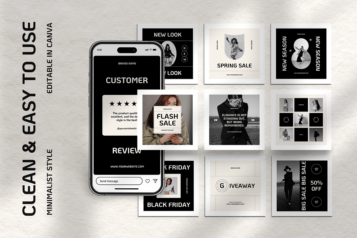 120 Fashion Brand Instagram Template, a Social Media Template by Branding Victory STD (Photo 10 of 10)