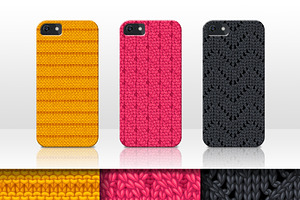 Knitting Seamless Vector Patterns