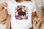 Happy Halloweenie Dachshund PNG, a Seasonal Illustration by CraftArtStudio (Thumbnail 3 of 4)