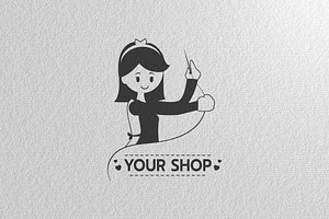 Sewing logo of label vector