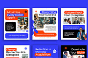 Business Social Media Post Carousel, a Social Media Template by Jiwstudio (Thumbnail 1 of 4)