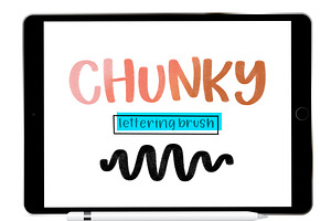 Chunky Procreate Lettering Brush