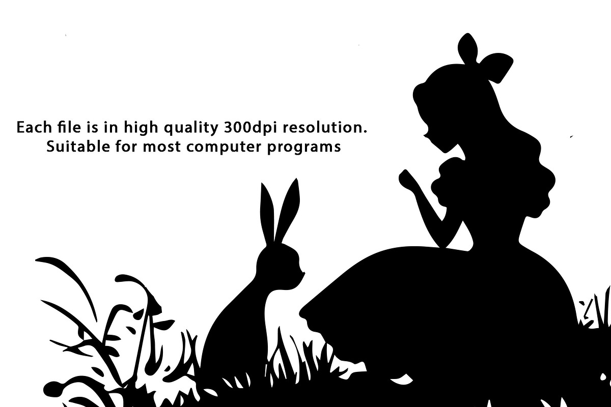 Alice in Wonderland Clipart, a Person Illustration by PassionPNGcreation (Photo 2 of 5)