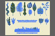 Customizable Jungle Leaf Vectors, an Illustration by Flavor Graphics (Thumbnail 2 of 3)