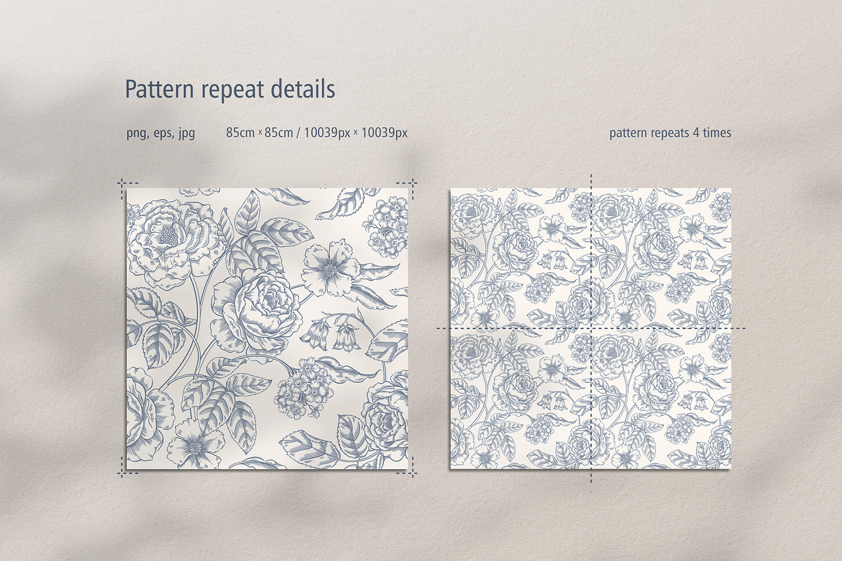 Floral / Seamless patterns, a Pattern Graphic by PatrushevaYana (Photo 3 of 10)