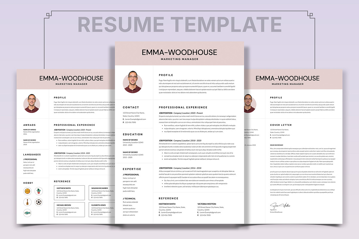 Digital Marketer Resume Template, a Resume Template by PixelStudio (Photo 6 of 6)