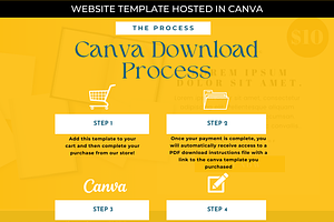 Digital Product Canva Landing Page