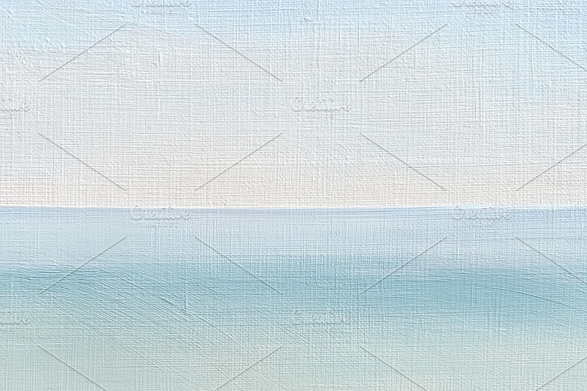 Abstract painting depicting serene coastal landscape with layere, an Illustration by Studio ANNA